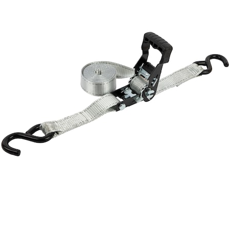 Erickson 1.25"X12Ft 2500 lb HD Ratcheting Tie Downs Gray 34411